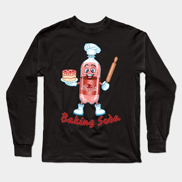 Baking Soda Long Sleeve T-Shirt by Pigeon585